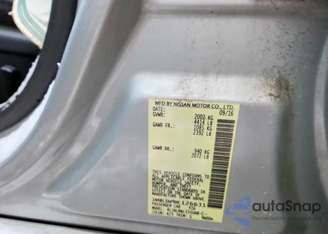 2017 Nissan Altima 3.5Sl из США, поврежденный, VIN 1N4BL3AP9HC126631